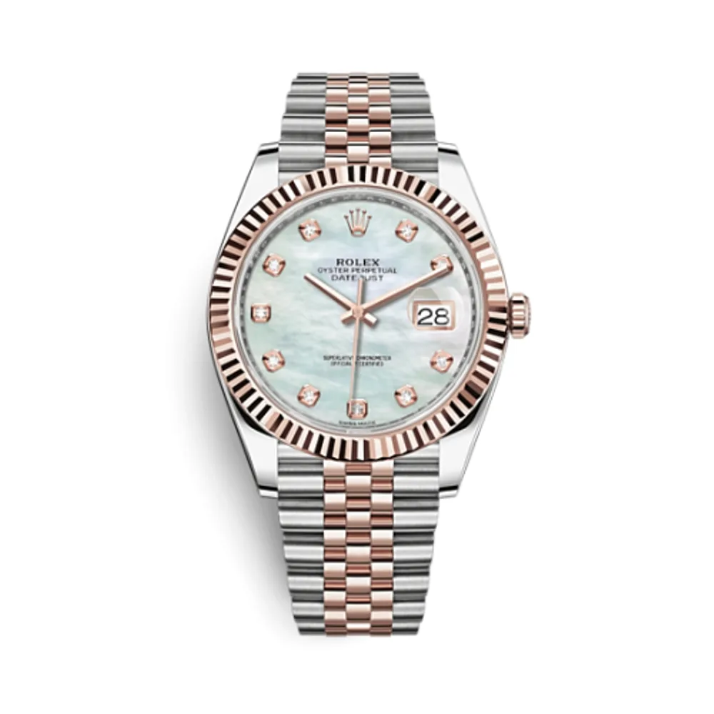 Rolex Datejust 41 Rolesor Everose Fluted / Jubilee / MOP