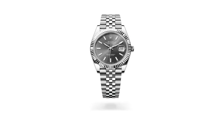 Rolex Datejust 41 Oyster, 41 mm, Oystersteel and white gold, White Rolesor, Slate dial