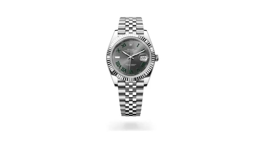 Rolex Datejust 41 Oyster, 41 mm, Oystersteel and white gold, White Rolesor, Slate dial