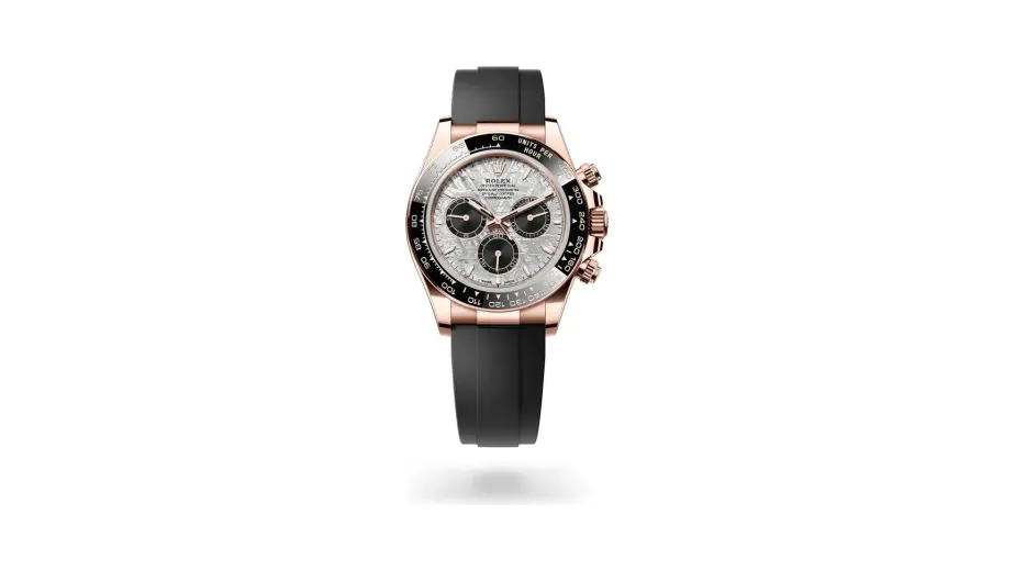 Rolex Cosmograph Daytona Oyster, 40 mm, Everose gold, 18 kt Everose gold, Meteorite and black dial