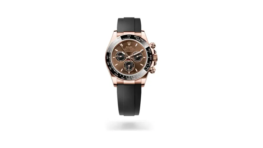 Rolex Cosmograph Daytona Oyster, 40 mm, Everose gold, 18 kt Everose gold, Bright chocolate and black dial