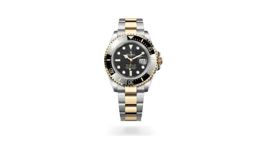 Rolex Sea-Dweller Oyster, 43 mm, Oystersteel and yellow gold, Yellow Rolesor (combination of Oystersteel and yellow gold), Intense black dial
