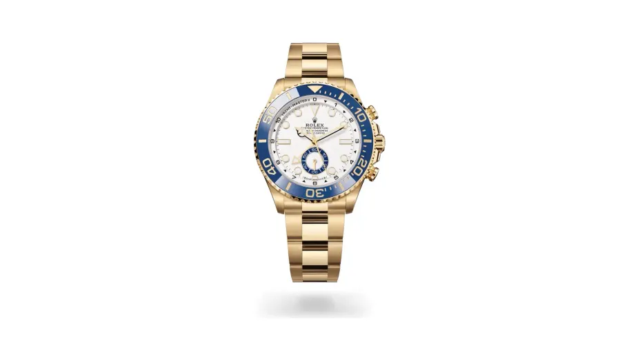 Rolex Oyster Perpetual Yacht-Master II, 18 kt yellow gold, White dial