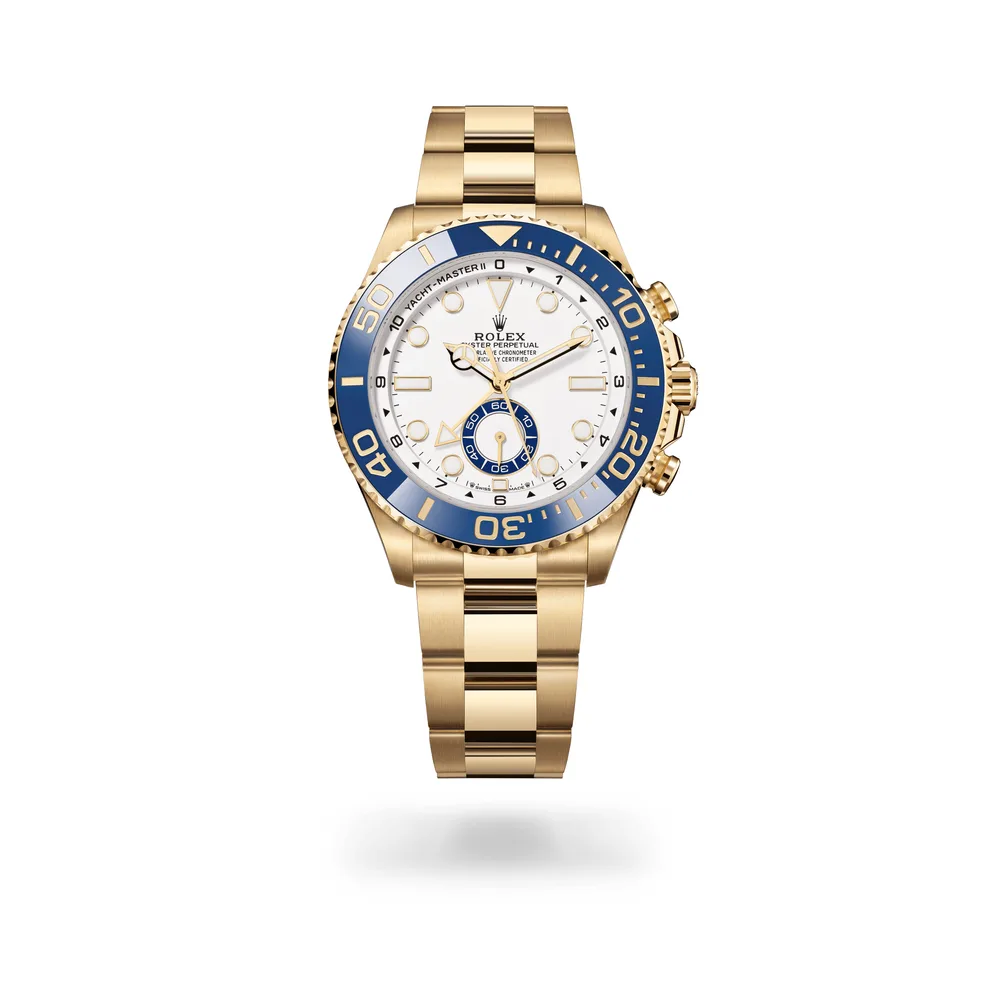 Rolex Oyster Perpetual Yacht-Master II, 18 kt yellow gold, White dial
