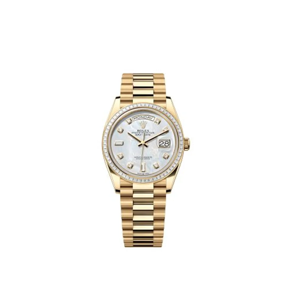 Rolex Day-Date 36 Yellow Gold - Baguette / MOP - Diamond / President
