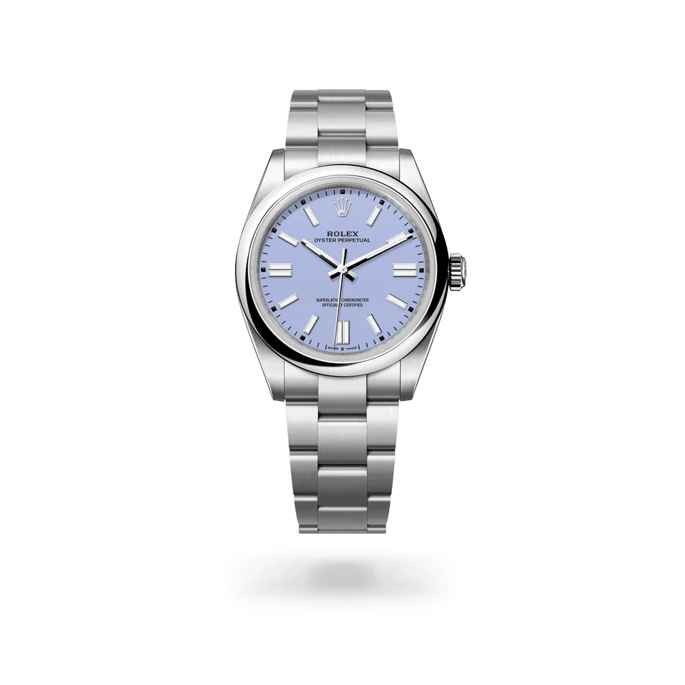 Rolex Oyster Perpetual 41, Oystersteel, Lavender dial