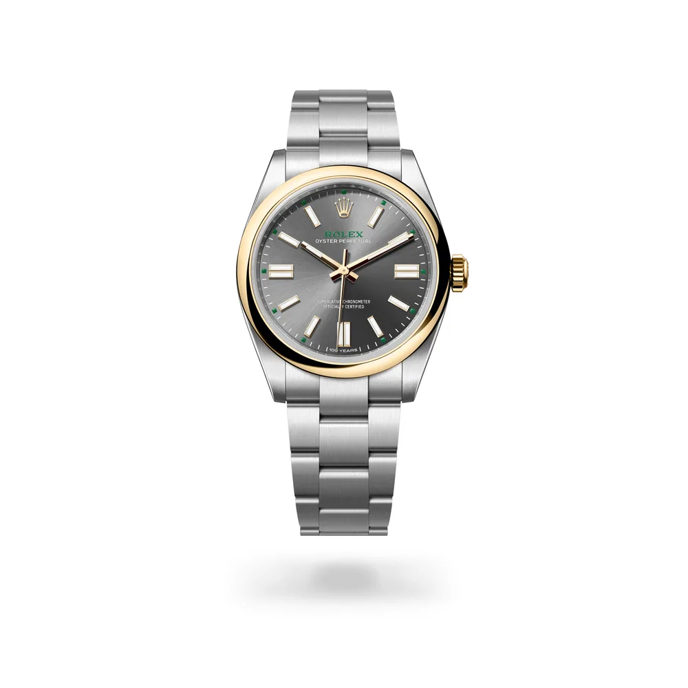 Rolex Oyster Perpetual 41, Yellow Rolesor, Slate dial