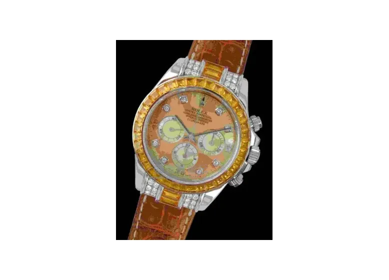 Rolex Daytona White Gold Sapphire Strap