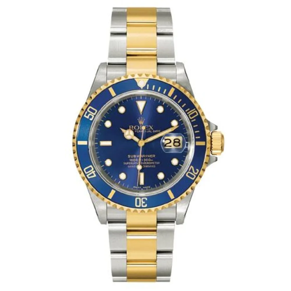 Rolex Submariner Date 16613 Blue Tritium Blue Superluminova
