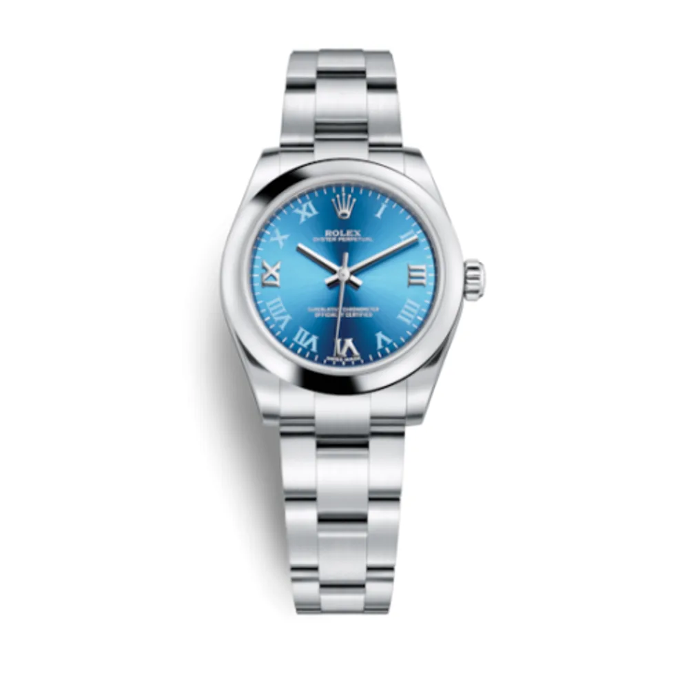 Rolex Oyster Perpetual 31 Blue Azzurro Roman
