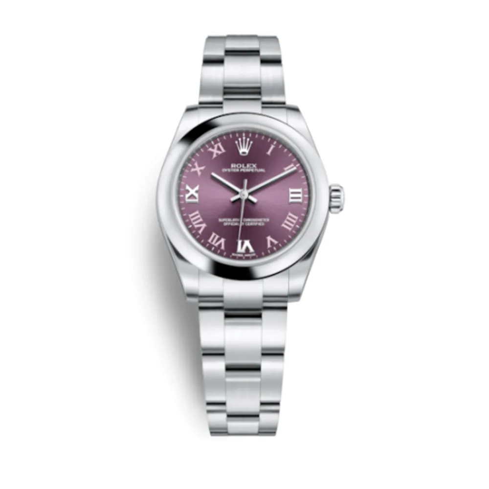 Rolex Oyster Perpetual 31 Red Grape Roman