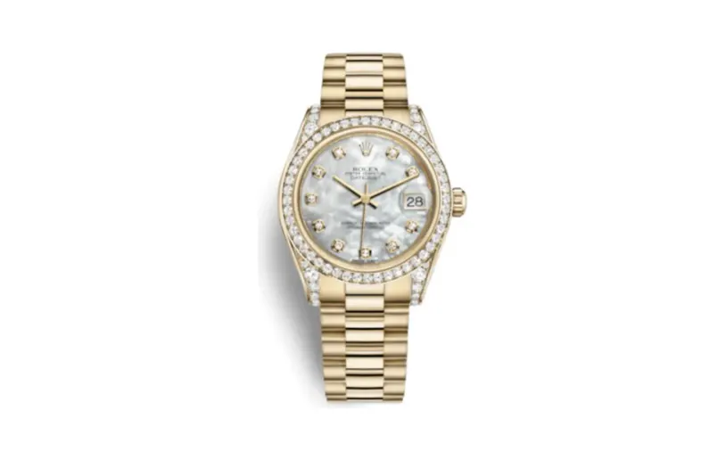 Rolex Datejust 31 Yellow Gold Diamond / President / MOP