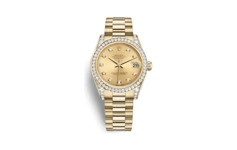 Rolex Datejust 31 Yellow Gold Diamond / President / Champagne Diamond