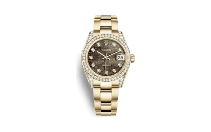 Rolex Datejust 31 Yellow Gold Diamond / Oyster / Black MOP Computer