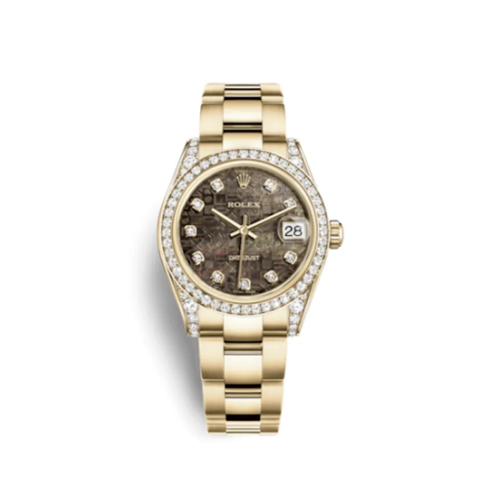 Rolex Datejust 31 Yellow Gold Diamond / Oyster / Black MOP Computer