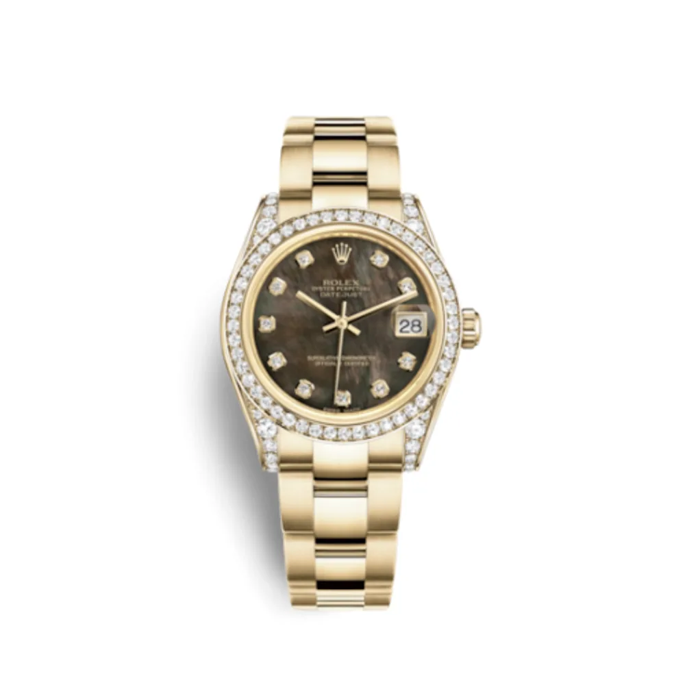 Rolex Datejust 31 Yellow Gold Diamond / Oyster / Black MOP