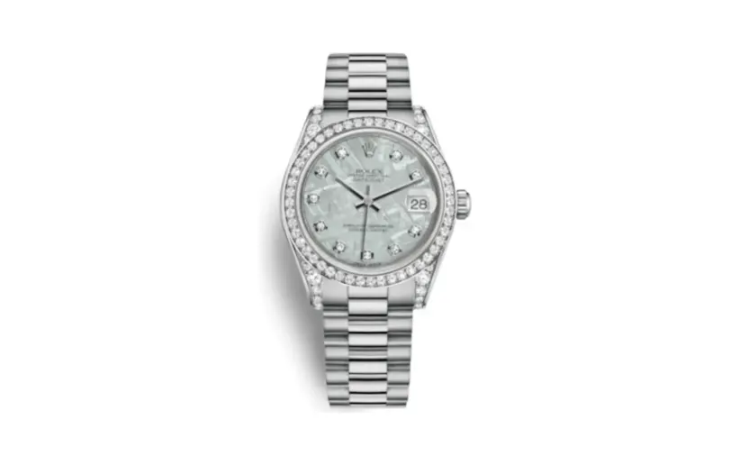 Rolex Datejust 31 White Gold Diamond / President / Meteorite
