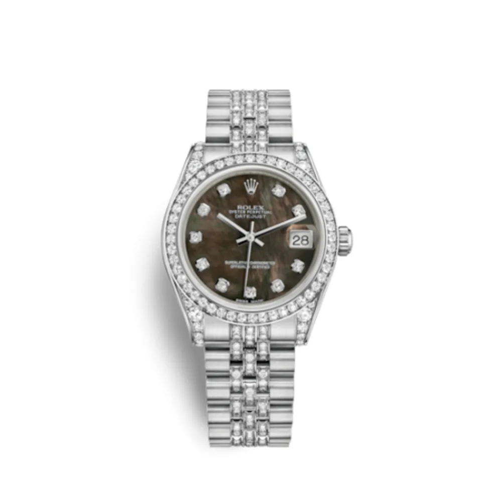 Rolex Datejust 31 White Gold Diamond / Jubilee Diamond / Black MOP