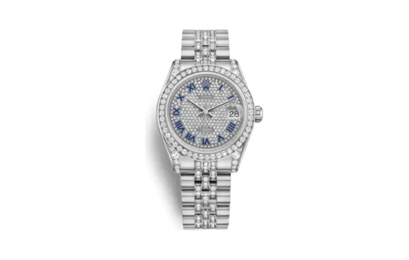 Rolex Datejust 31 White Gold Diamond / Jubilee Diamond / Paved Roman