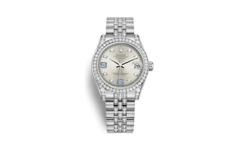 Rolex Datejust 31 White Gold Diamond / Jubilee Diamond / Silver Diamond