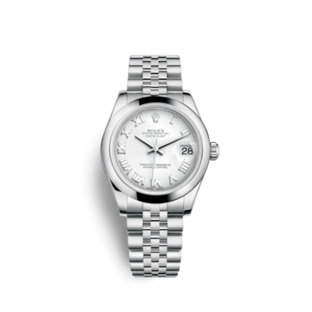 Rolex Datejust 31 Stainless Steel Domed / Jubilee / White Roman
