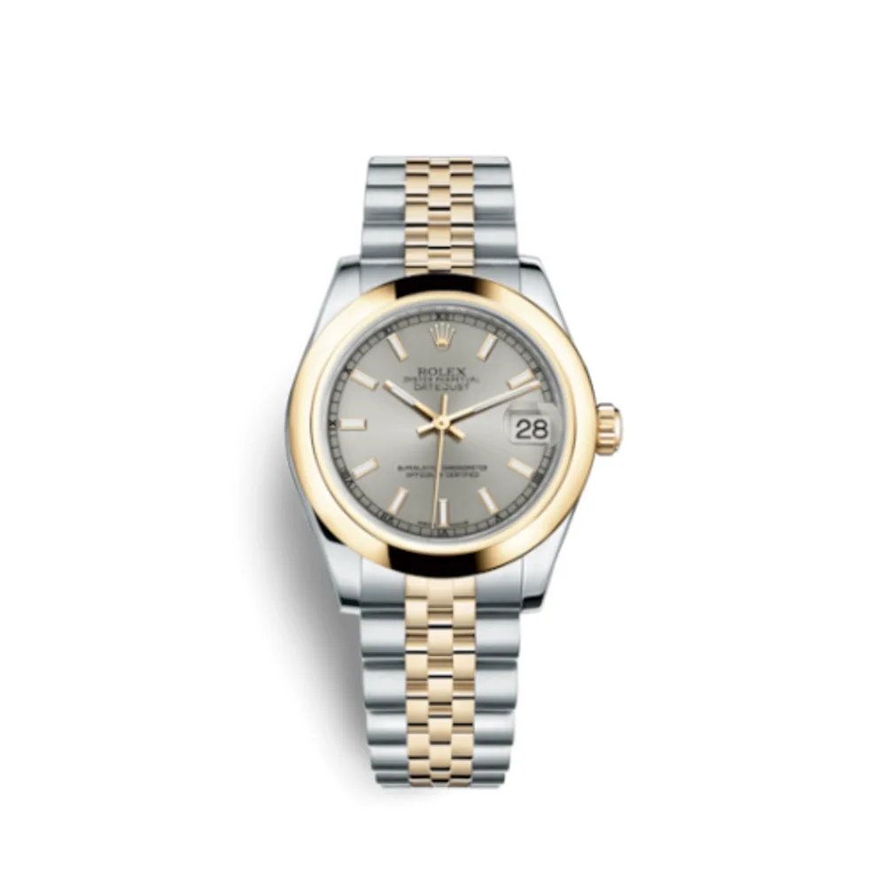 Rolex Datejust 31 Rolesor Yellow Domed / Jubilee / Silver