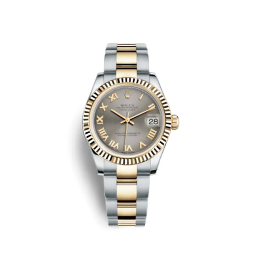 Rolex Datejust 31 Rolesor Yellow Fluted / Oyster / Steel Roman