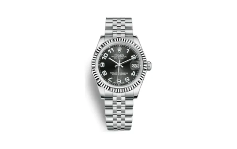 Rolex Datejust 31 Stainless Steel Fluted / Jubilee / Black - Arabic