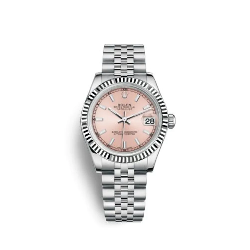 Rolex Datejust 31 Stainless Steel Fluted / Jubilee / Pink