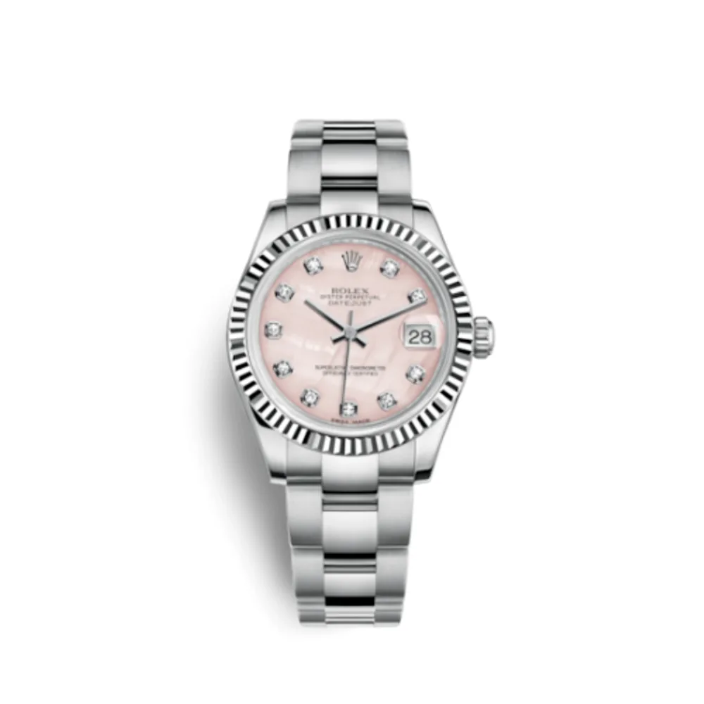 Rolex Datejust 31 Stainless Steel Fluted / Oyster / Pink MOP
