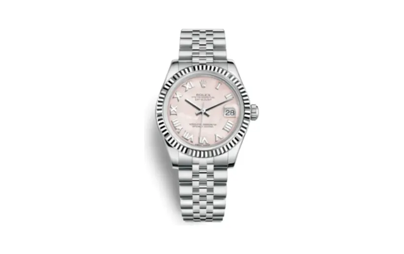 Rolex Datejust 31 Stainless Steel Fluted / Jubilee / Pink MOP Roman