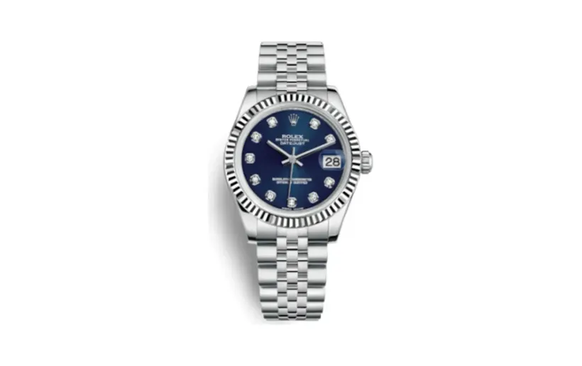 Rolex Datejust 31 Stainless Steel Fluted / Jubilee / Blue - Diamond