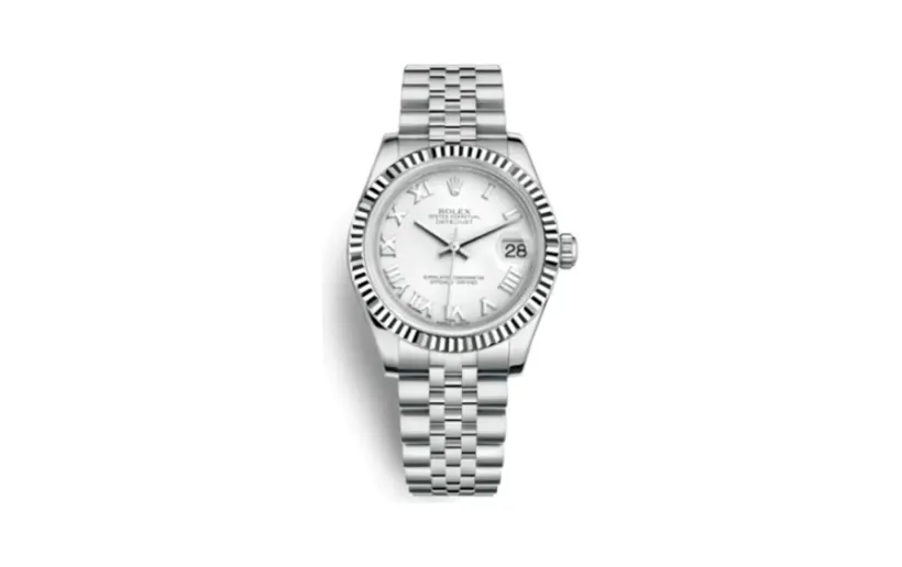 Rolex Datejust 31 Stainless Steel Fluted / Jubilee / White - Roman