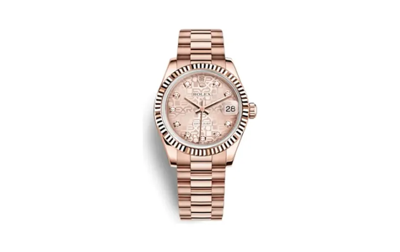 Rolex Datejust 31 Everose Fluted / President / Pink Computer