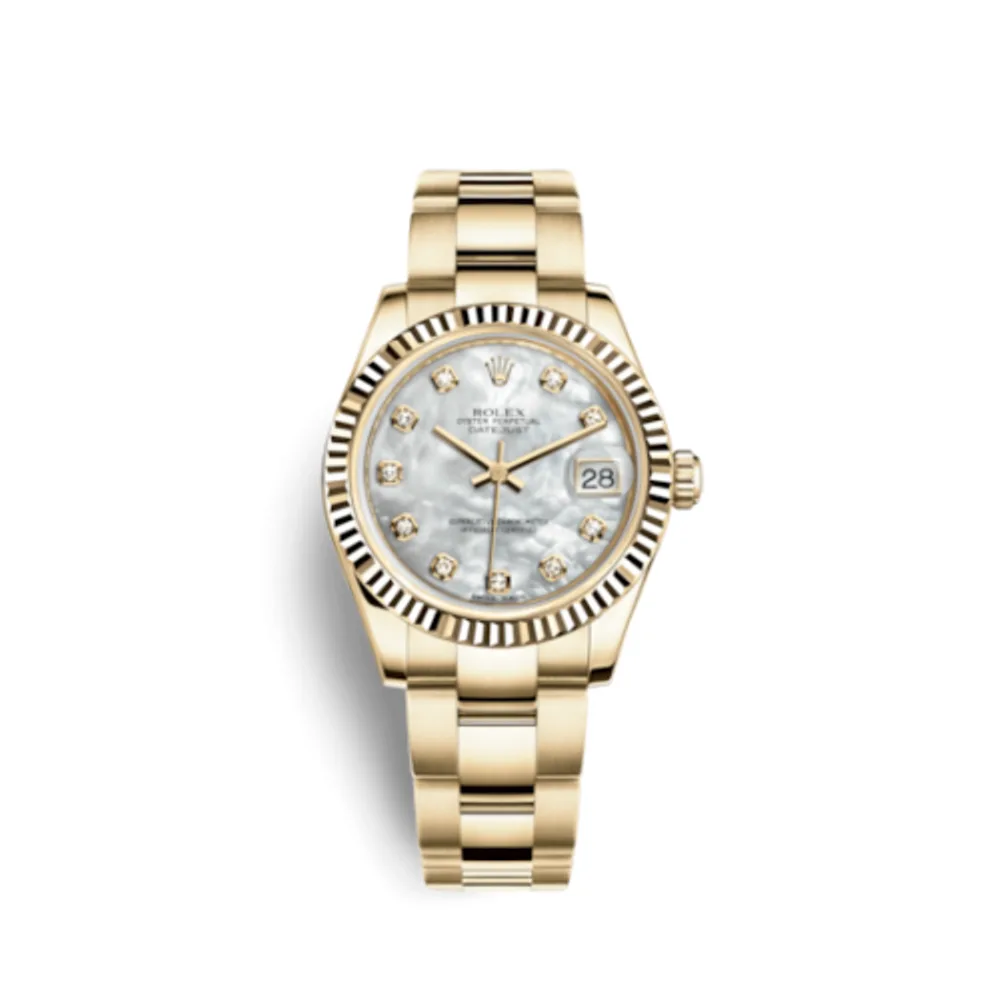 Rolex Datejust 31 Yellow Gold Fluted / Oyster / MOP