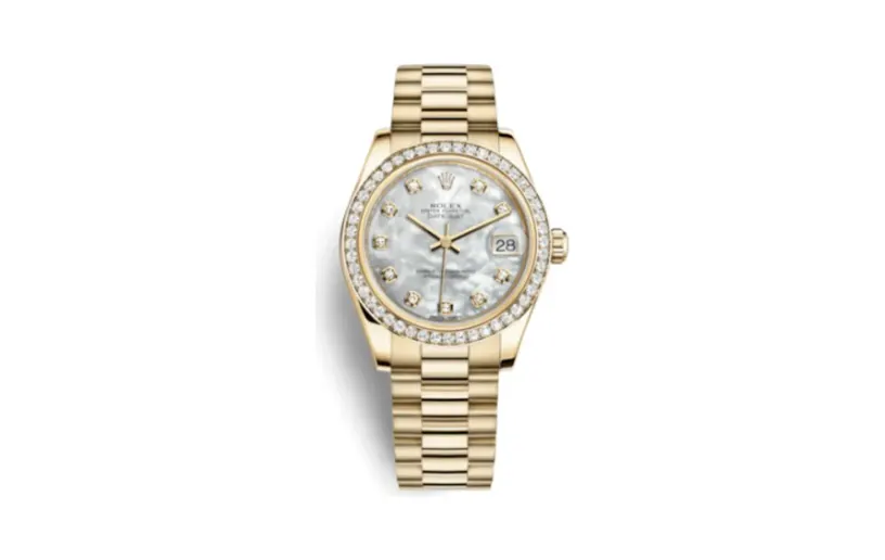 Rolex Datejust 31 Yellow Gold Diamond / President / MOP