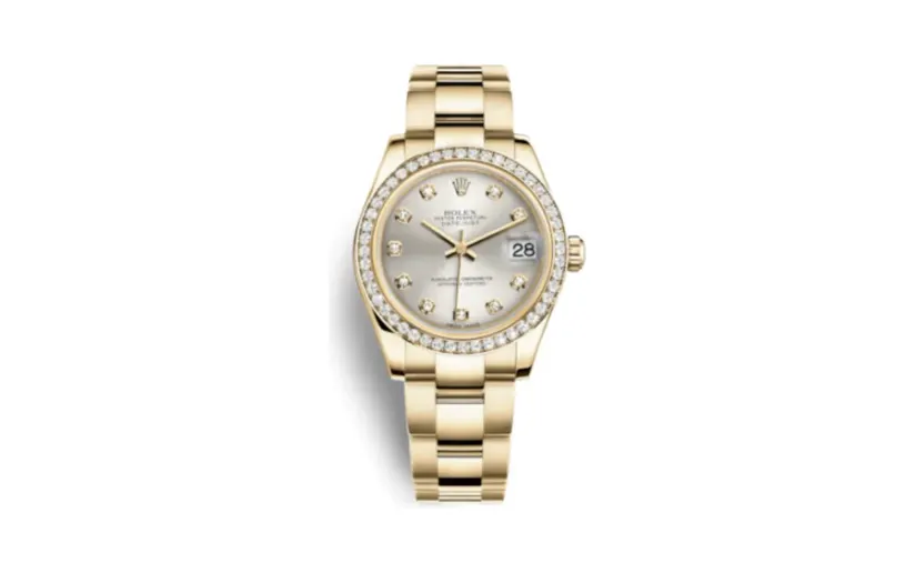 Rolex Datejust 31 Yellow Gold Diamond / Oyster / Silver Diamond