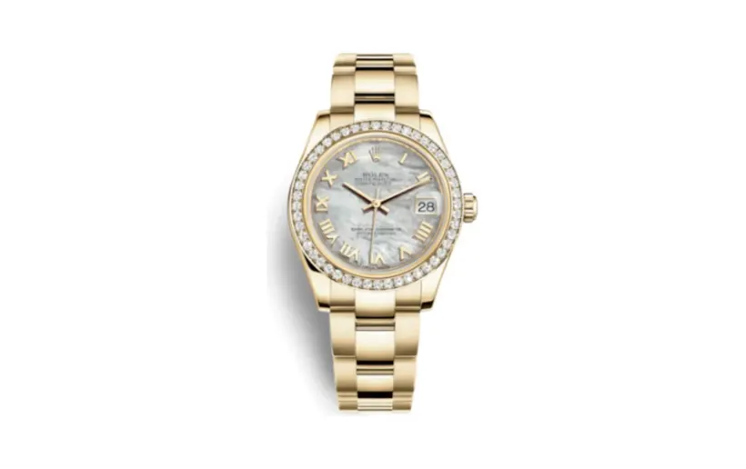 Rolex Datejust 31 Yellow Gold Diamond / Oyster / MOP Roman