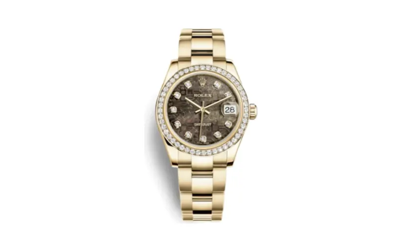 Rolex Datejust 31 Yellow Gold Diamond / Oyster / Black MOP Computer