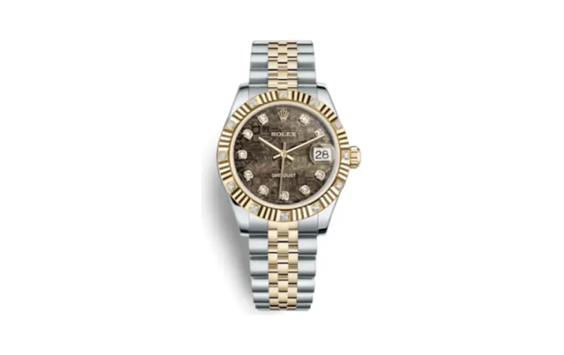 Rolex Datejust 31 Rolesor Yellow Fluted Diamond / Jubilee / Black MOP Computer