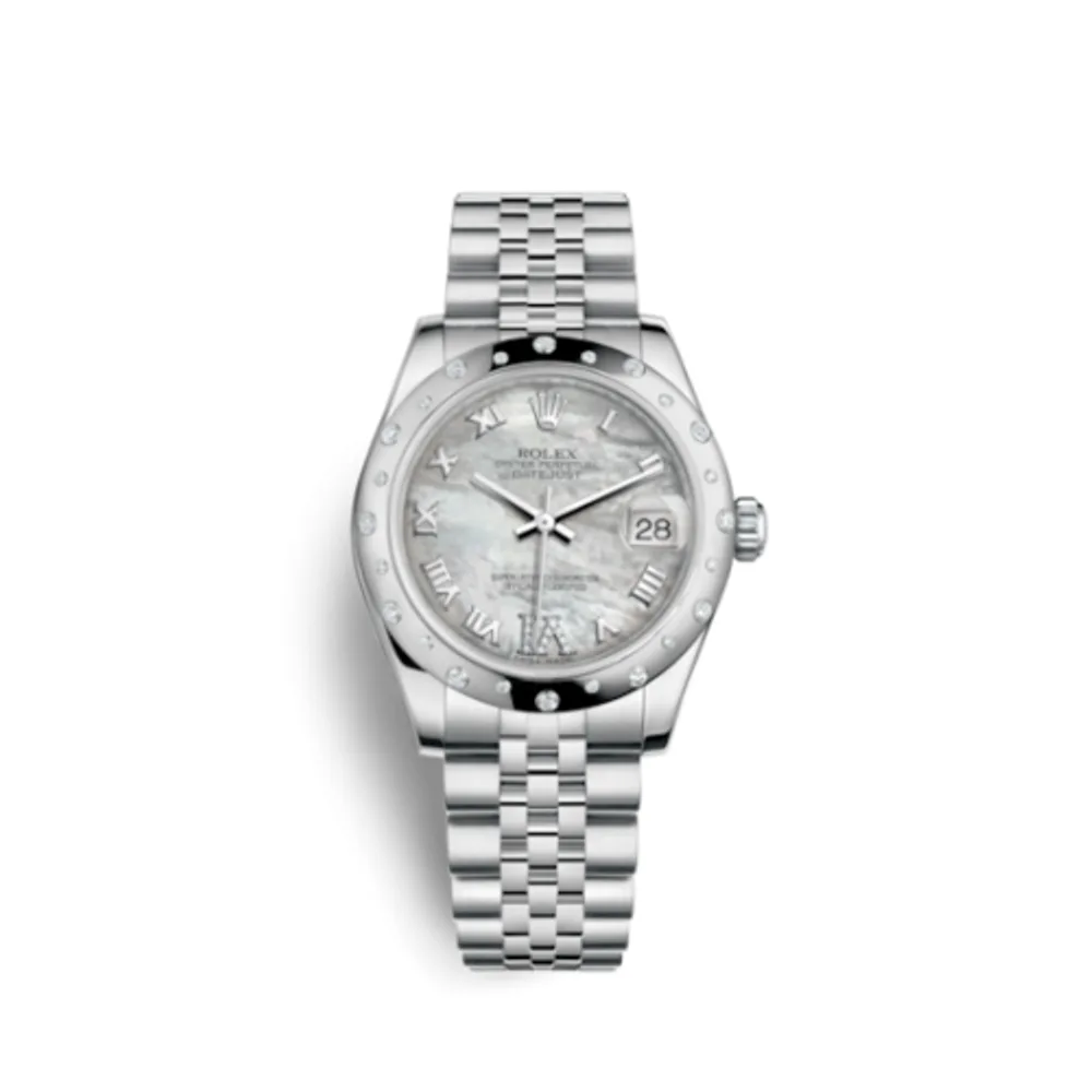 Rolex Datejust 31 Stainless Steel Domed Diamond / Jubilee / MOP - Roman