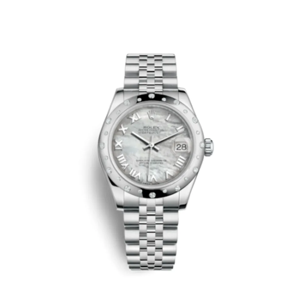 Rolex Datejust 31 Stainless Steel Domed Diamond / Jubilee / MOP - Roman