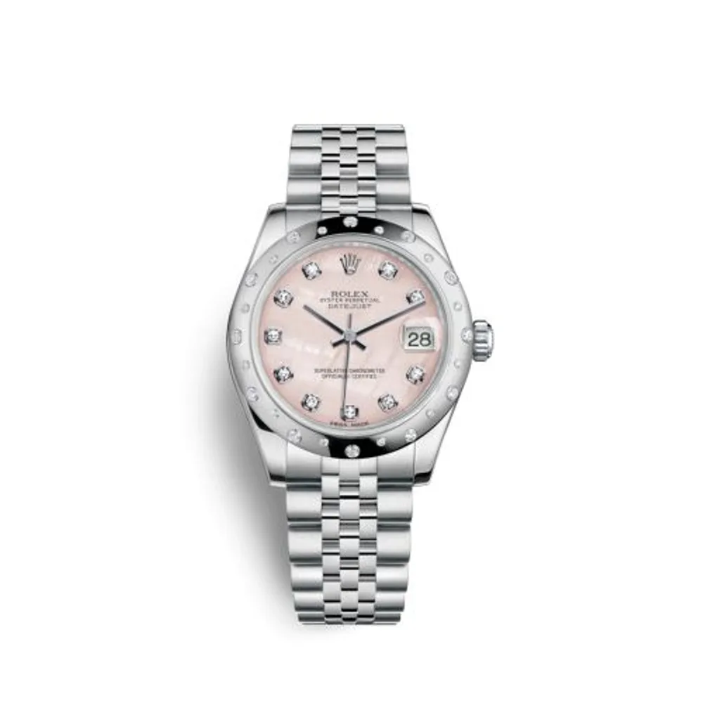 Rolex Datejust 31 Stainless Steel Domed Diamond / Jubilee / Pink MOP