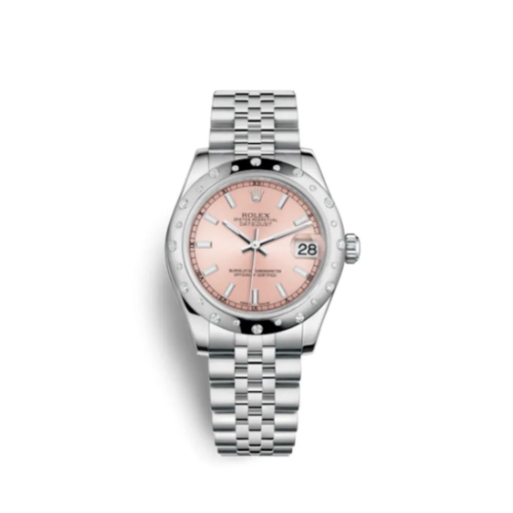Rolex Datejust 31 Stainless Steel Domed Diamond / Jubilee / Pink