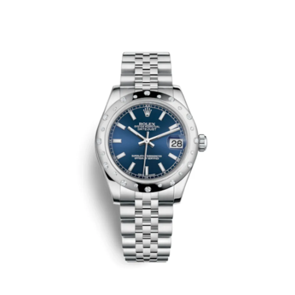 Rolex Datejust 31 Stainless Steel Domed Diamond / Jubilee / Blue