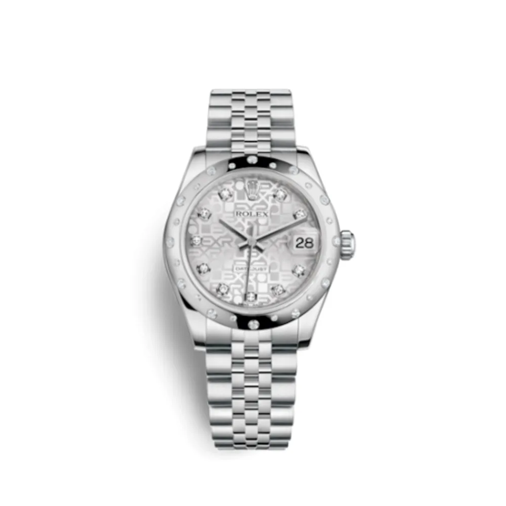 Rolex Datejust 31 Stainless Steel Domed Diamond / Jubilee / Silver Computer