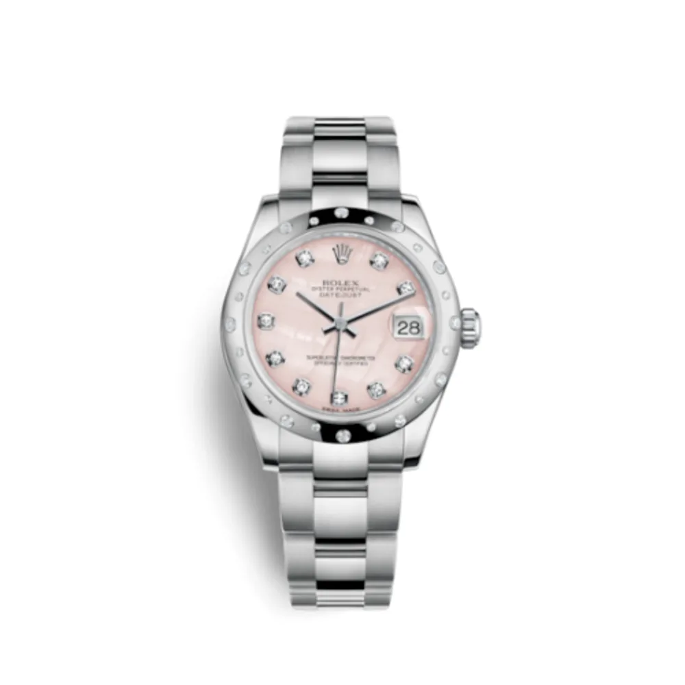 Rolex Datejust 31 Stainless Steel Domed Diamond / Oyster / Pink MOP