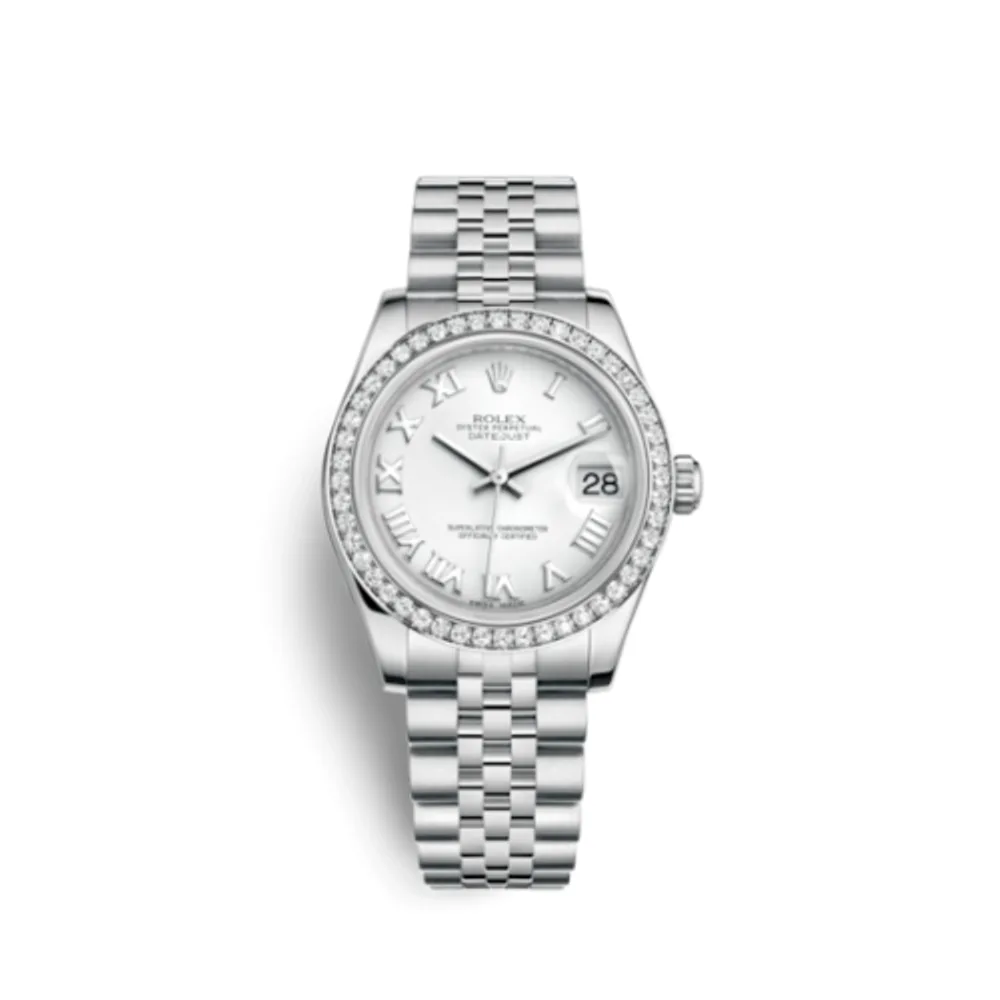 Rolex Datejust 31 Stainless Steel Diamond / Jubilee / White - Roman