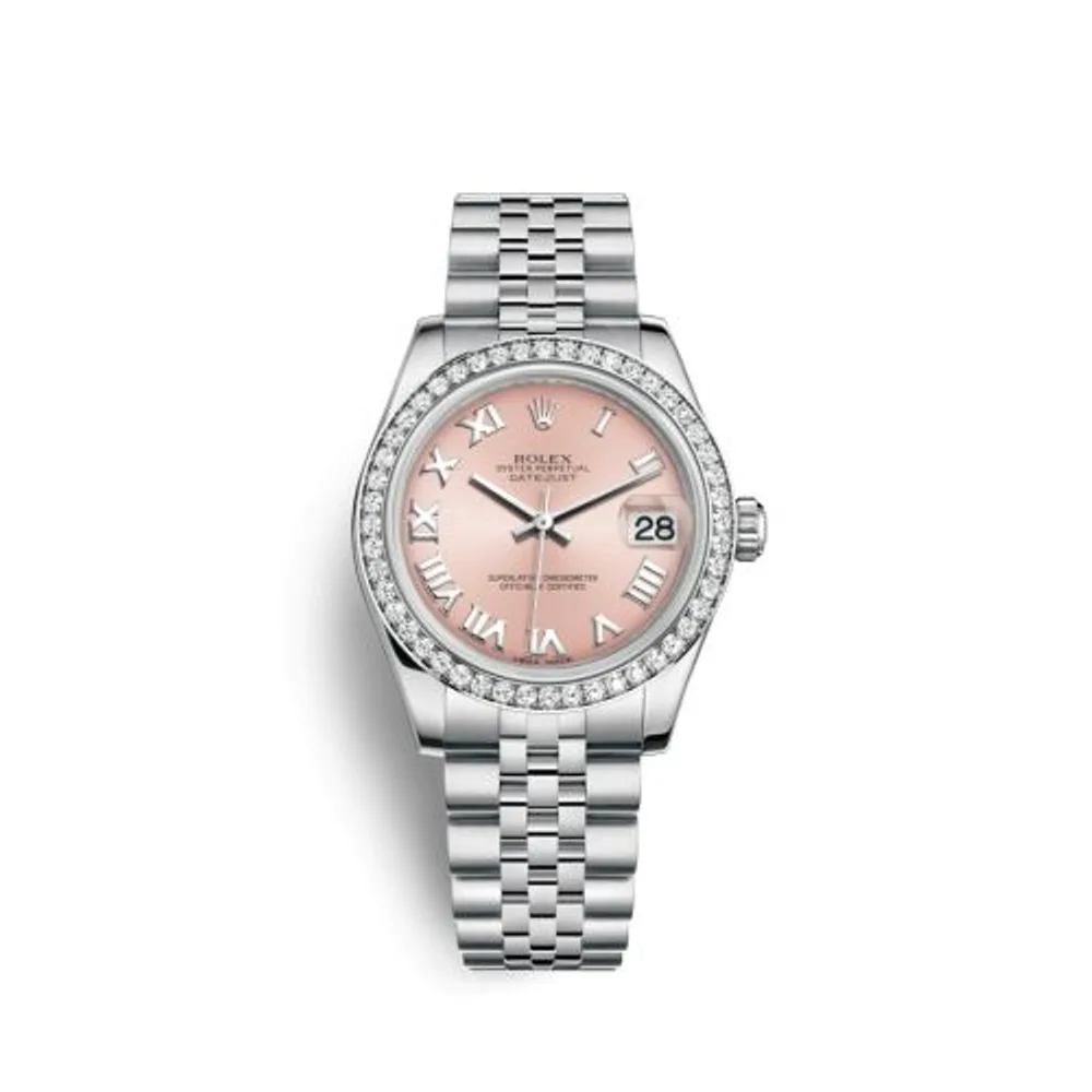 Rolex Datejust 31 Stainless Steel Diamond / Jubilee / Pink - Roman