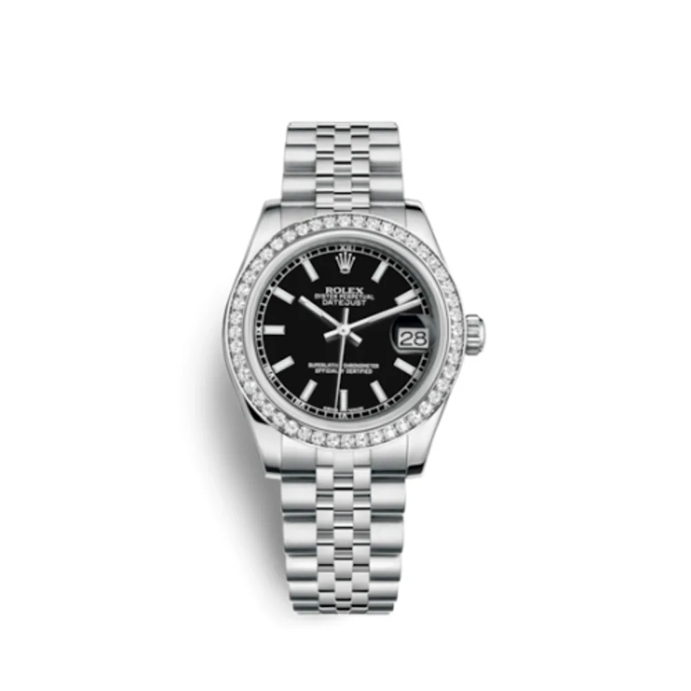 Rolex Datejust 31 Stainless Steel Diamond / Jubilee / Black
